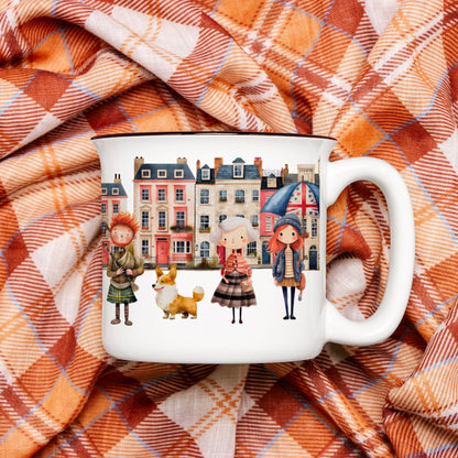 London Aesthetic Souvenir Mug, Stoneware Mug Gift Cute Coffee Mug