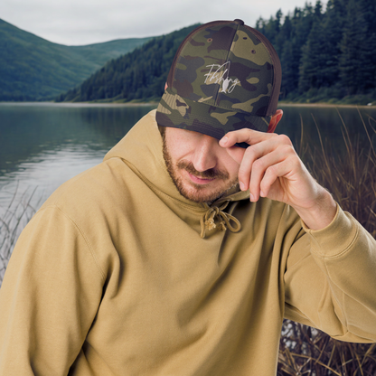 Fishing Camouflage trucker Cap Gift Fisherman Dad