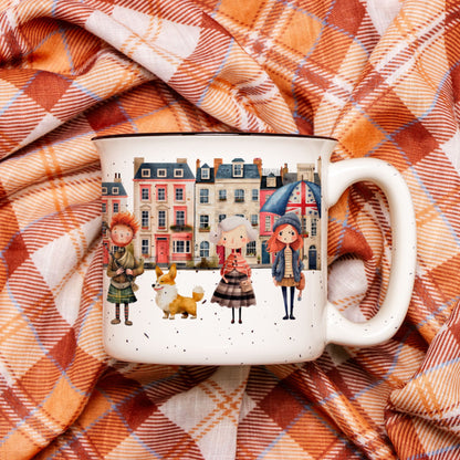 London Aesthetic Souvenir Mug, Stoneware Mug Gift Cute Coffee Mug