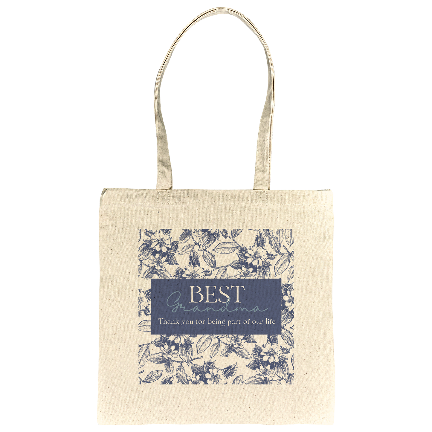 Nana Tote bag gift- Blue Toile Tote for Grandmother or Mom appreciation