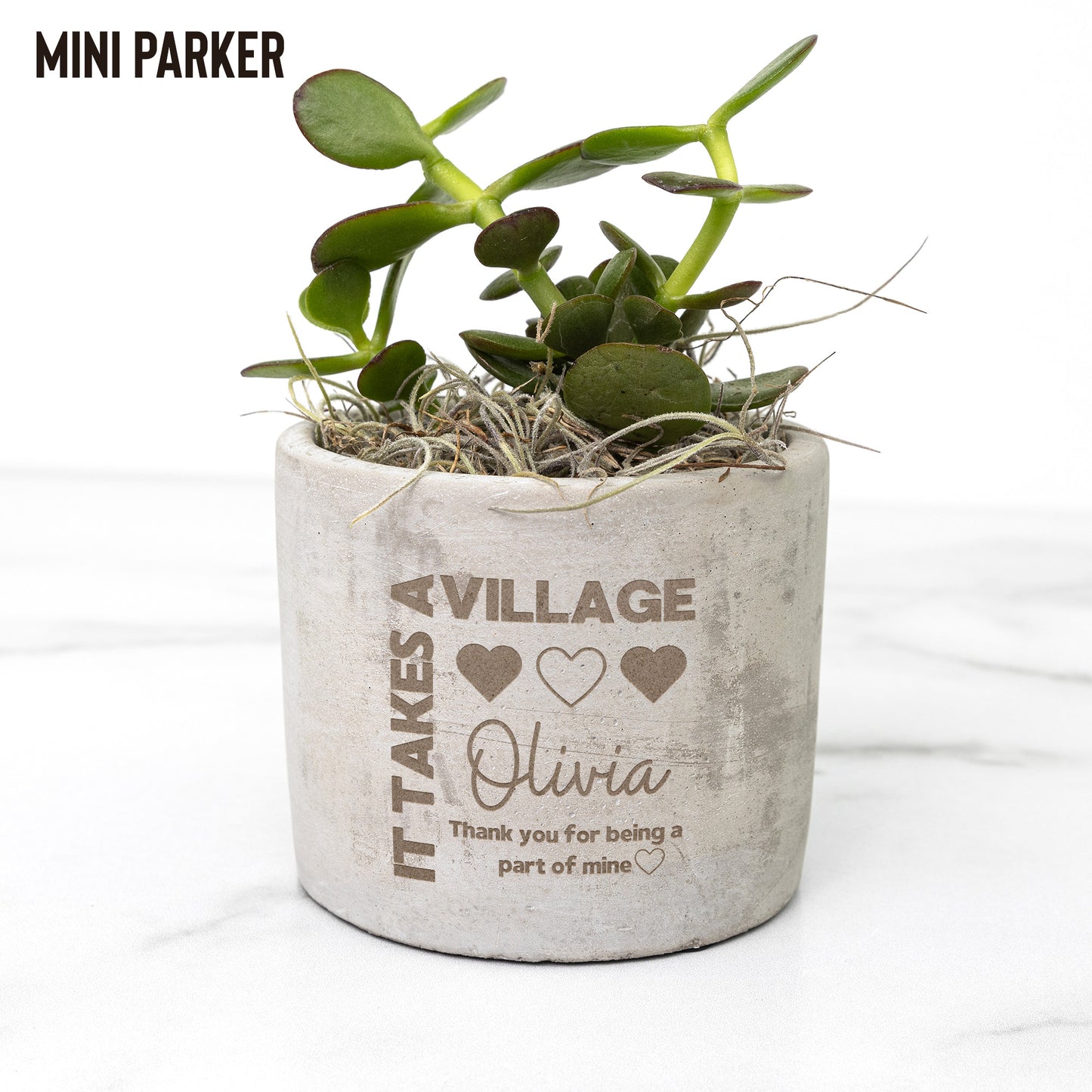 It takes a village gift helper thank you plant custom name appreciation gift for Nanny, Grandparents thank you