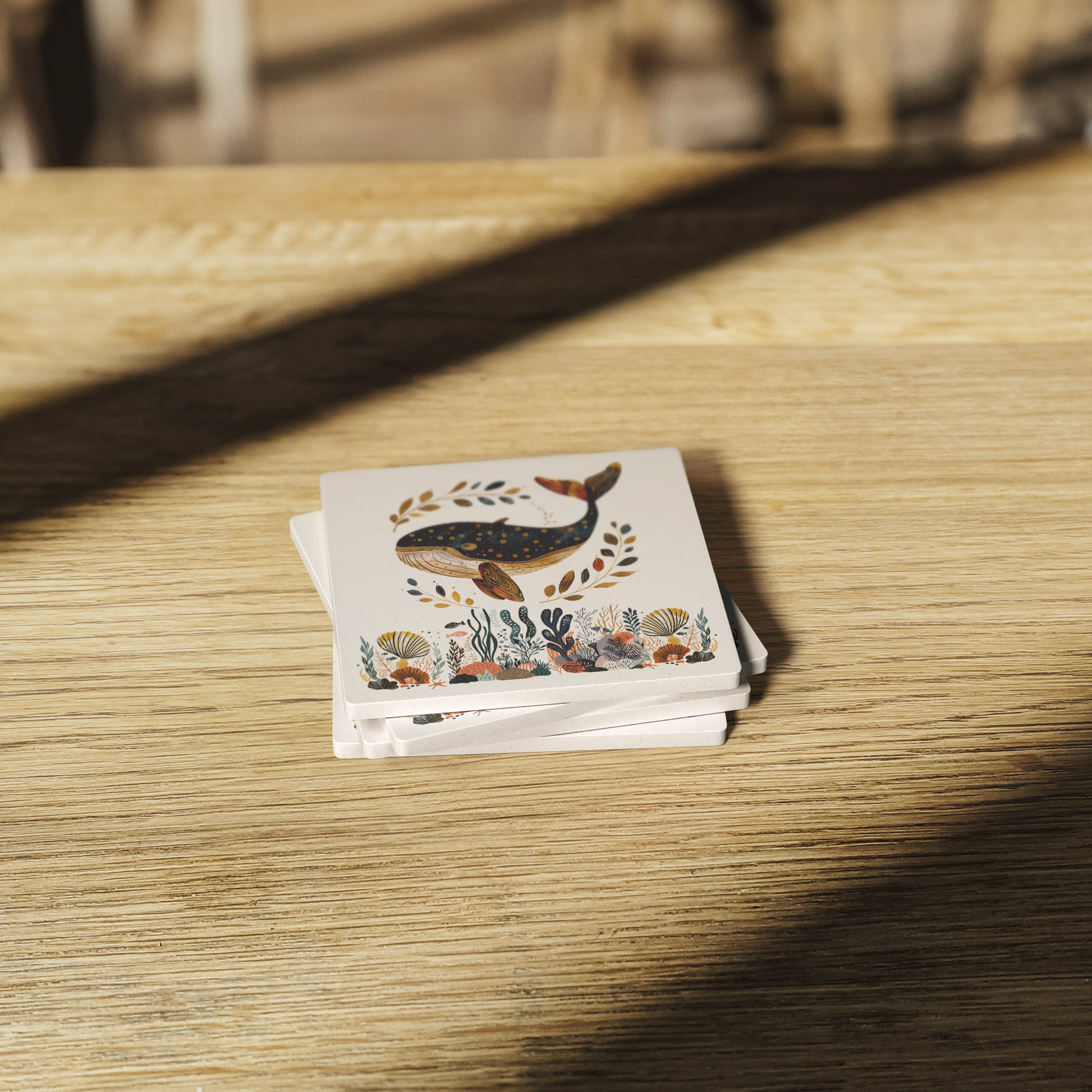 Sea_Life_Whale_Coasters_Oceans_Themed_se_SquareStoneCoaster_WoodTable_AS_Mockup.png