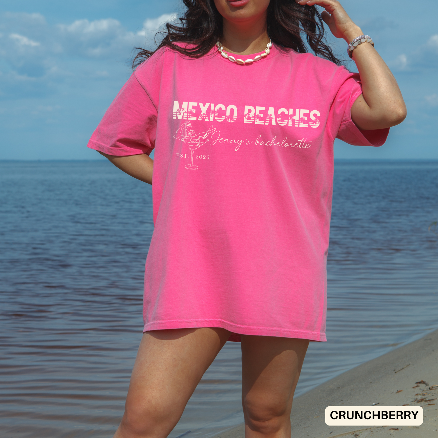 Bachelorette Beach Trip T-Shirt, Girls Mexico Bridal Shower Custom