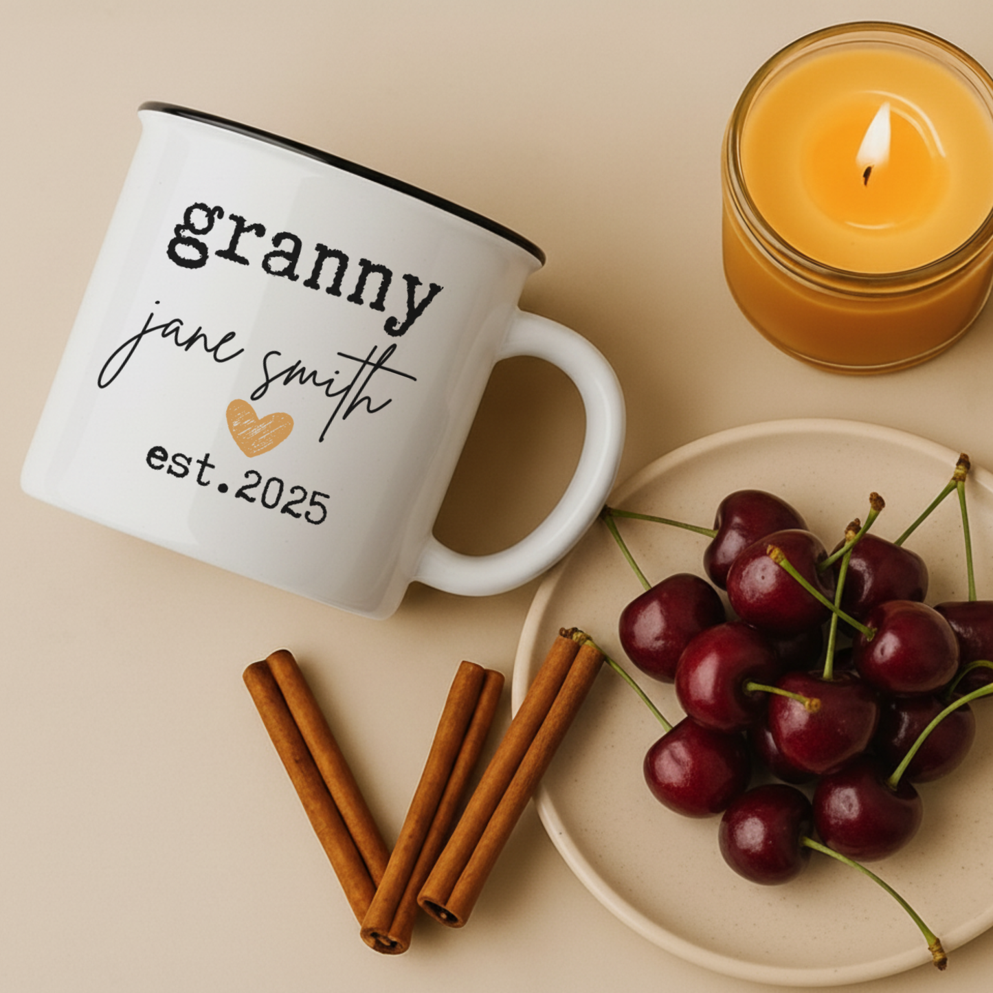 Grandma to Be Gift - Pregnancy Reveal Mug - Personalized Baby Announcement Gift