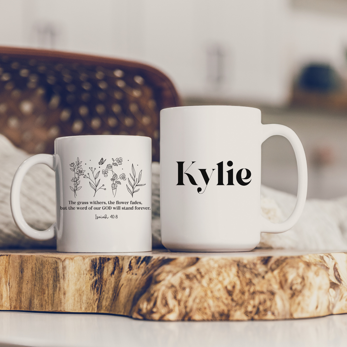 Christian Gift Coffee Mug with bible verse - Church Gift Jesus loves you faith cup