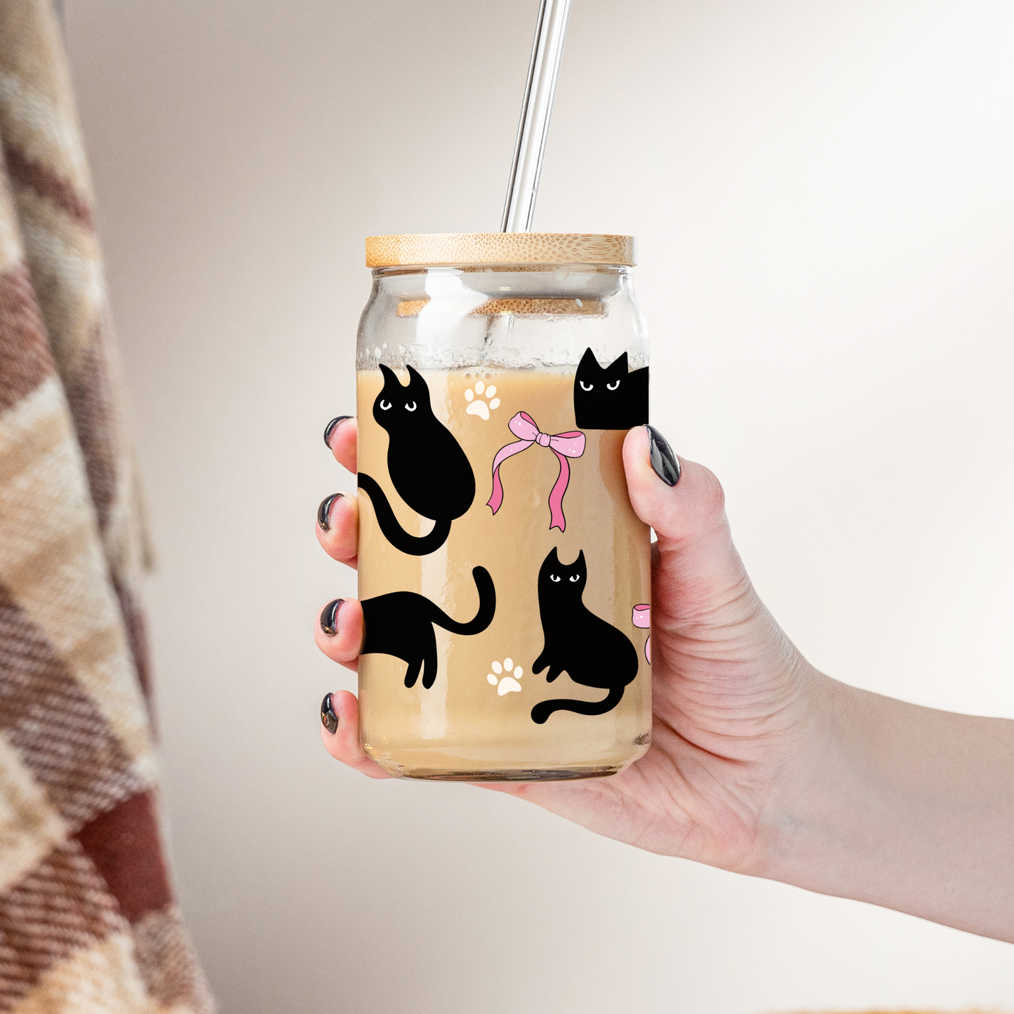 Sassy Black Cat Gift Coffee Tumbler Thank You Gift Cat Mom