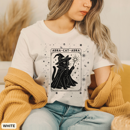 Black Cat T-shirt - Spooky Shirt Halloween - Zodiac Astrology Tee