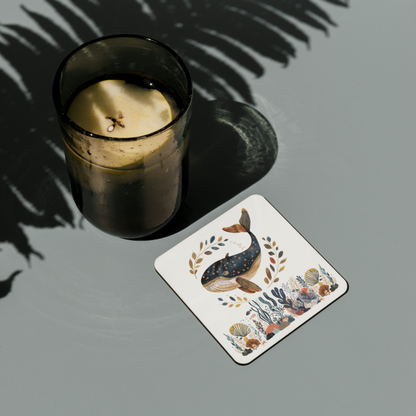 Sea Life Whale Coasters Oceans Themed set of coasters Marine Life