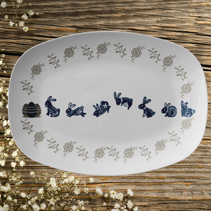 Easter Rabbit Gift Plate Table Settings Decor Bunny Favors - Hostess Gift idea