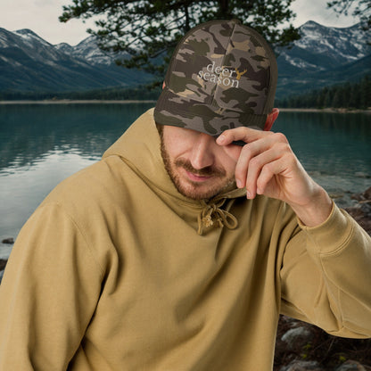Deer Season Camouflage trucker hat hunting style men gift