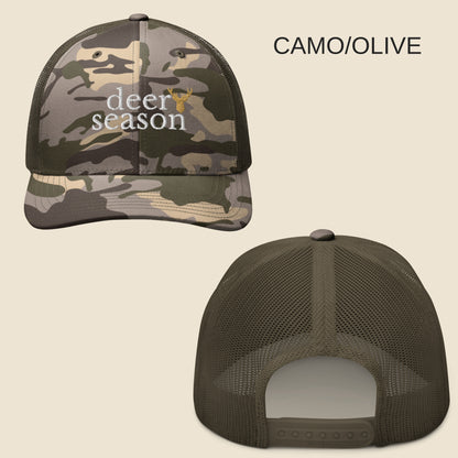 Deer Season Camouflage trucker hat hunting style men gift