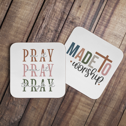 Coasters set gift for Christian Home Decor Inspirational Gift- Coffee table coasters