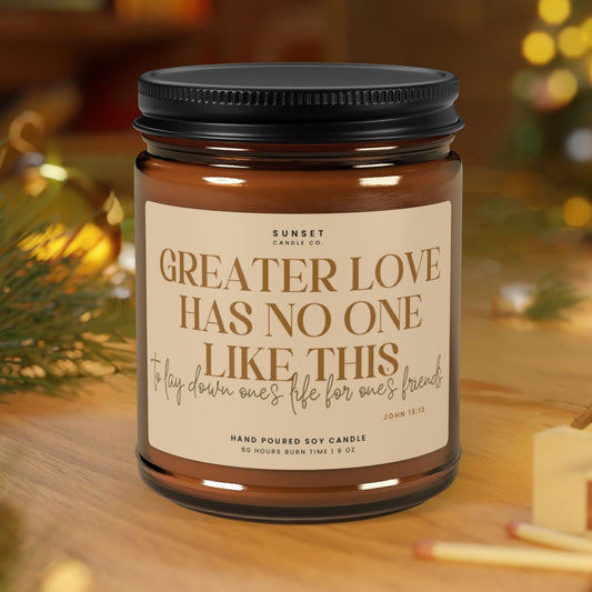 Bible quote about love candle gift -Tough Times Gift Bible Study