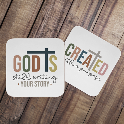 Coasters set gift for Christian Home Decor Inspirational Gift- Coffee table coasters