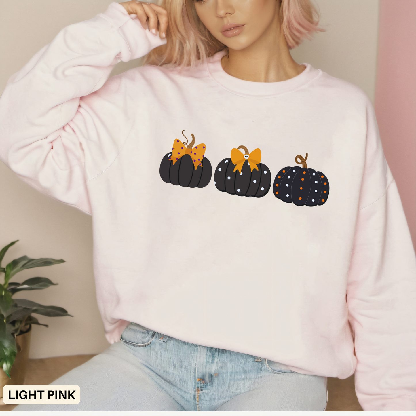 Pumpkin Sweatshirt - Fall Vibes Cozy Crewneck - Halloween Aesthetic Autumn Outfit