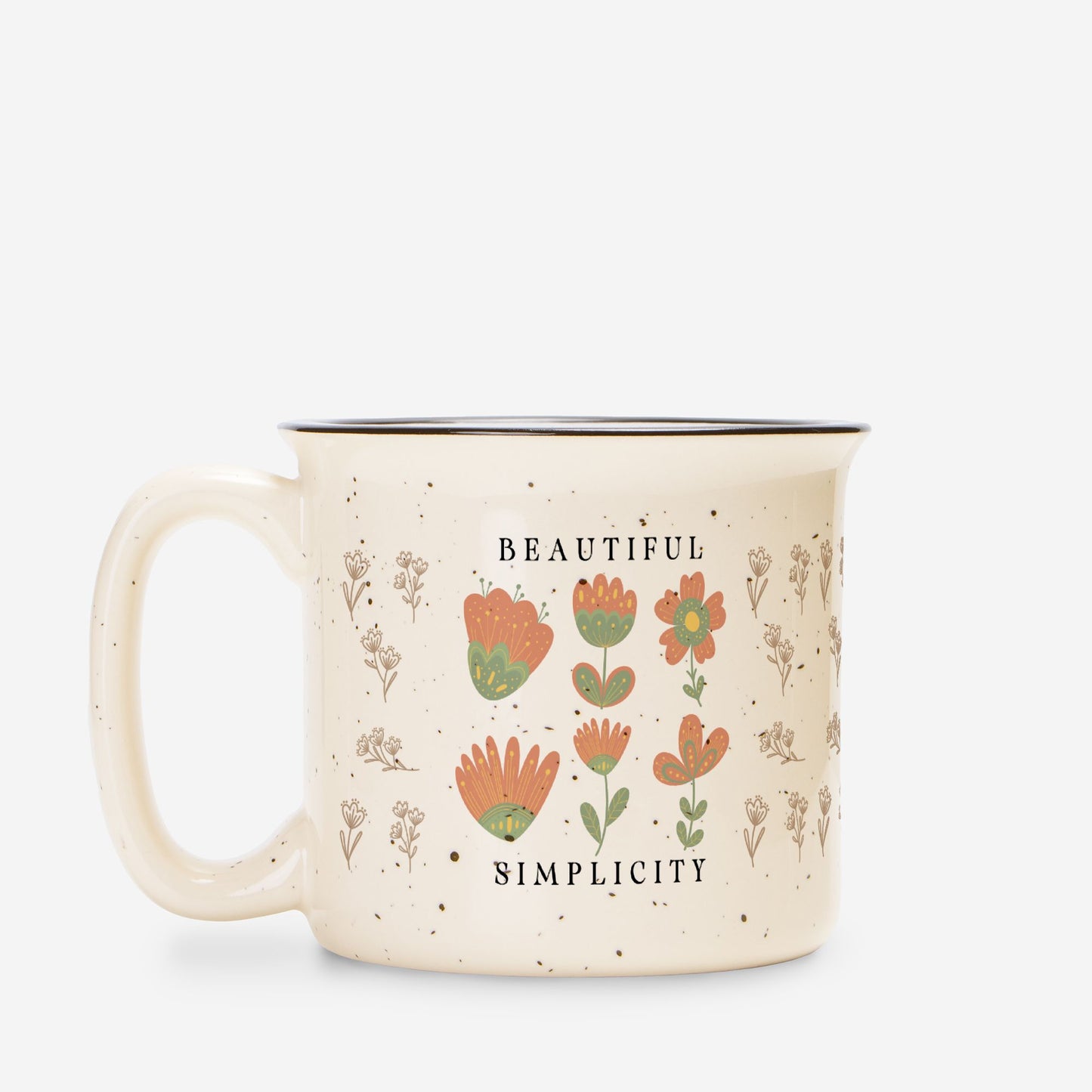 Gardening Coffee Mug Nordic Flowers - Botanical Art Thank you Gift idea