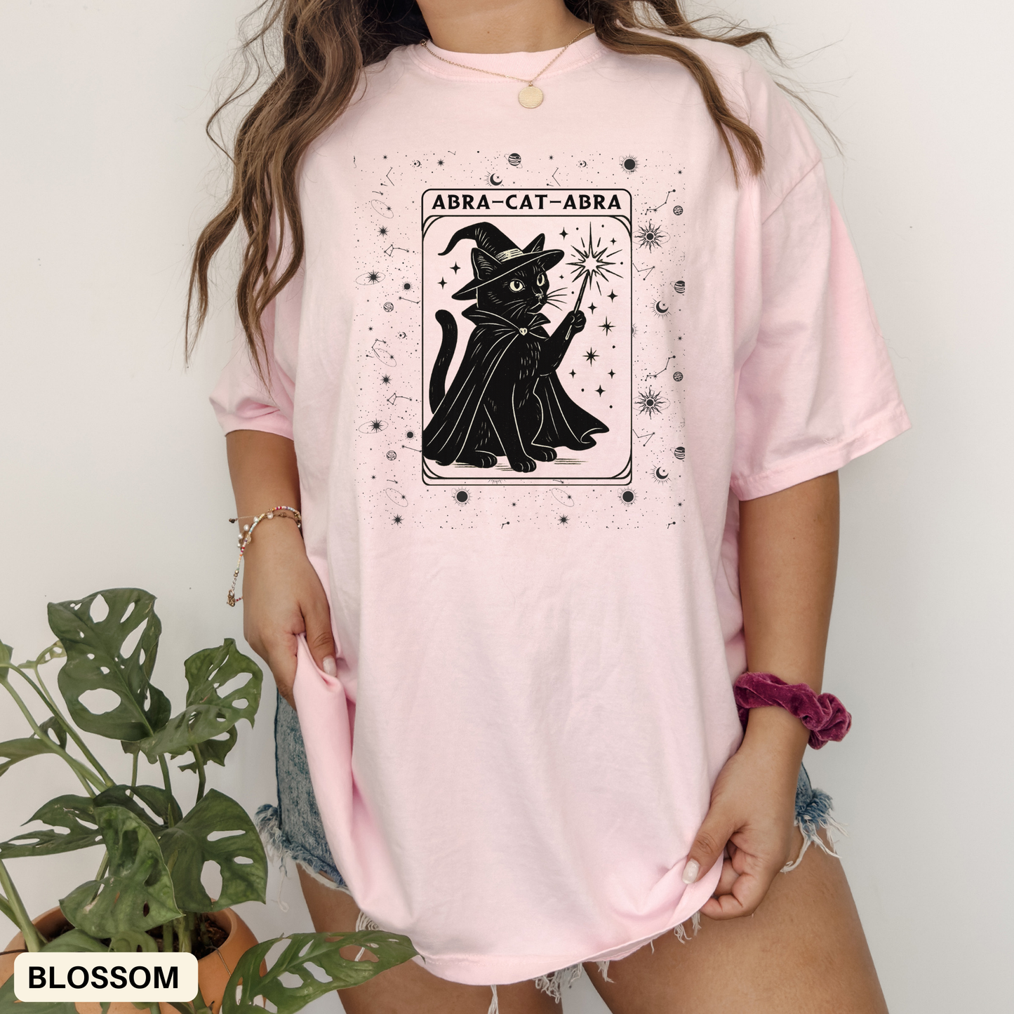 Black Cat T-shirt - Spooky Shirt Halloween - Zodiac Astrology Tee