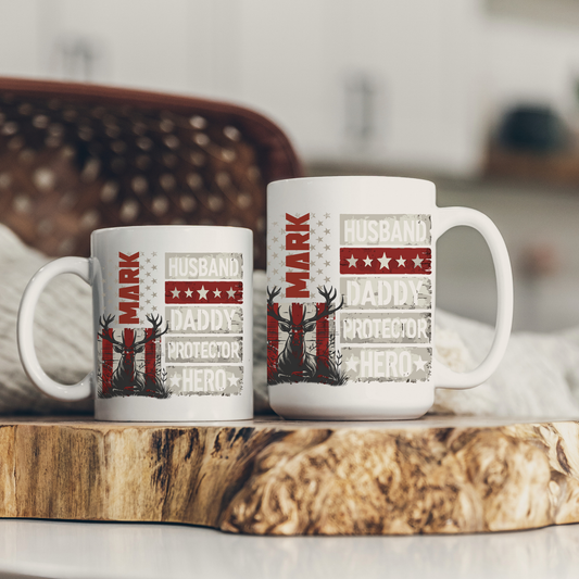 Personalized Outdoorsy Dad and Husband Mug: Father's day gift