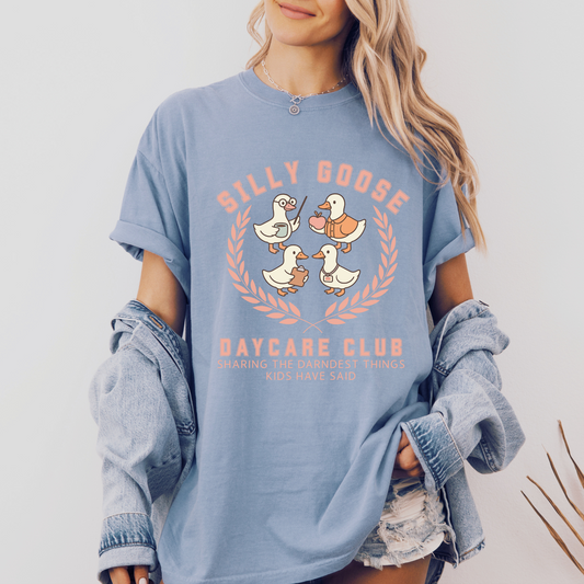 Silly Goose Daycare Club T-Shirt Funny Preschool Teacher Gift