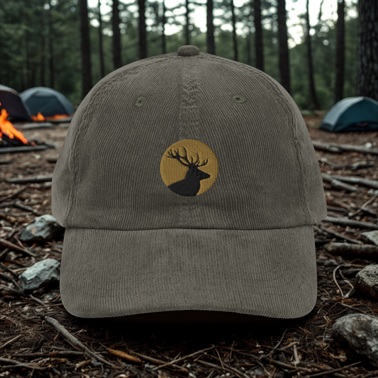 Deer Lover Gift Vintage corduroy cap Mountains Themed Gift