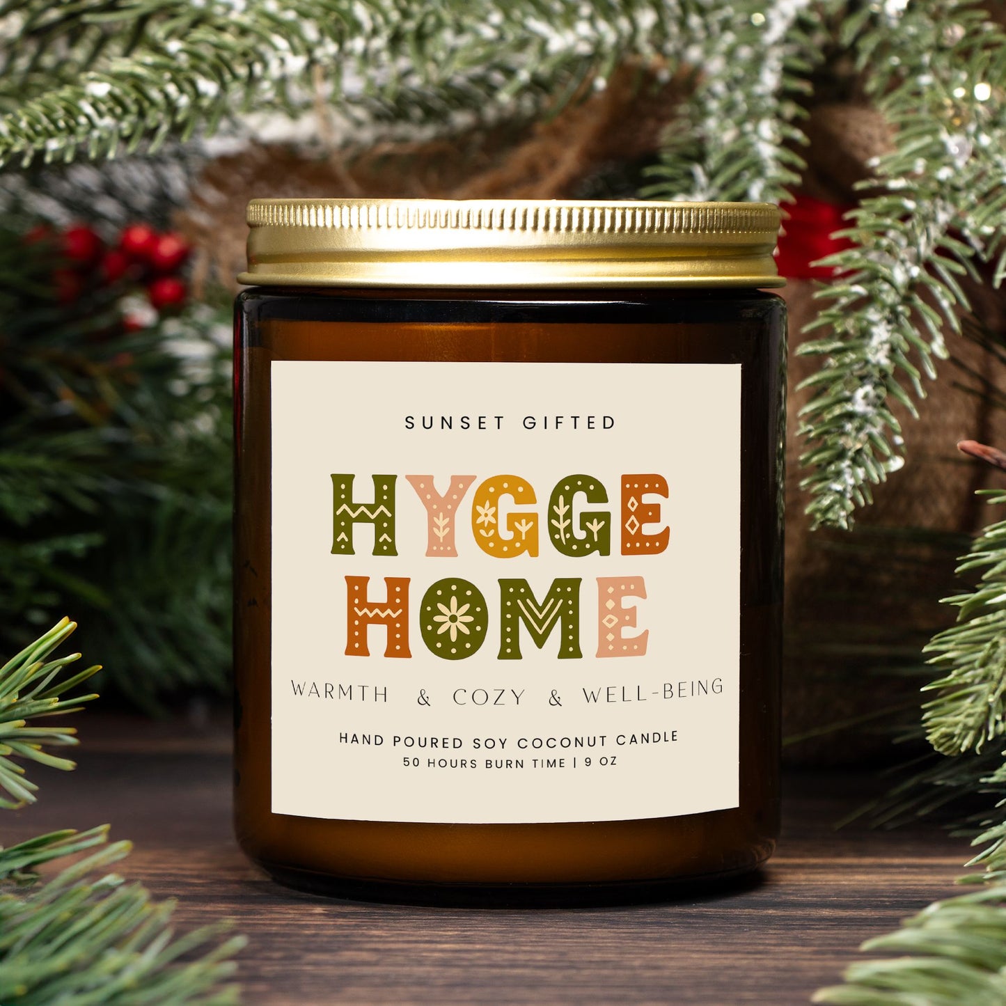 Hygge Home Candle Gift Cozy - Scandinavian Style Candle