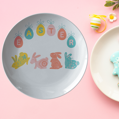 Easter Bunny Plate-Spring Party Table setting Decor