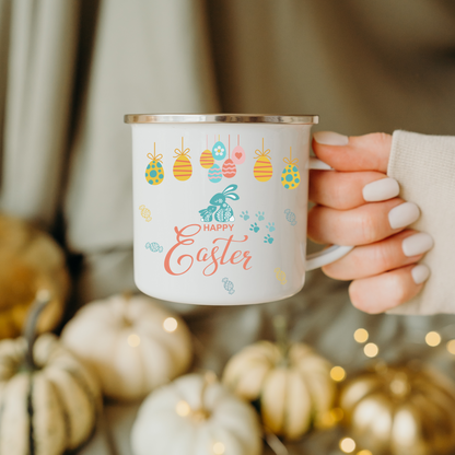 Happy easter camping mug for kids gift idea- Spring Camping mug