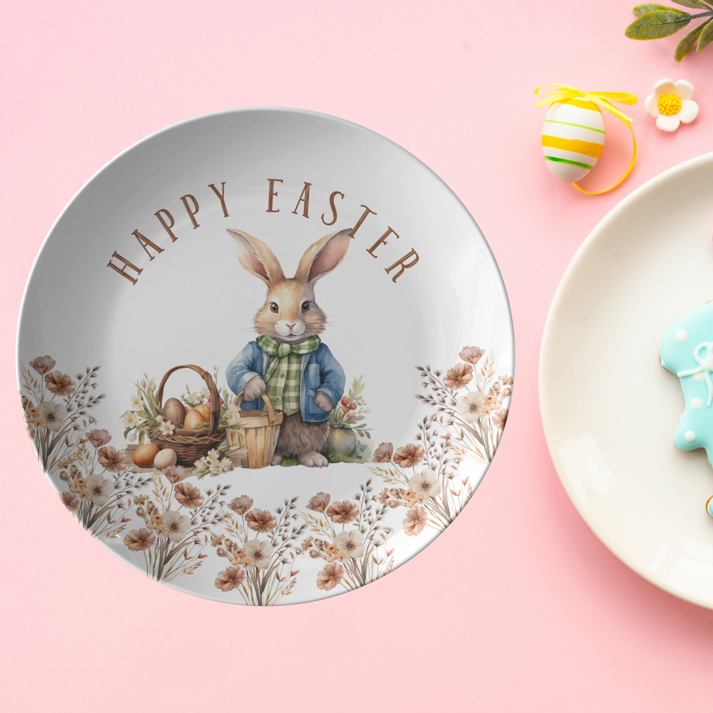 Easter Rustic Plate Spring Table Settings Easter Party