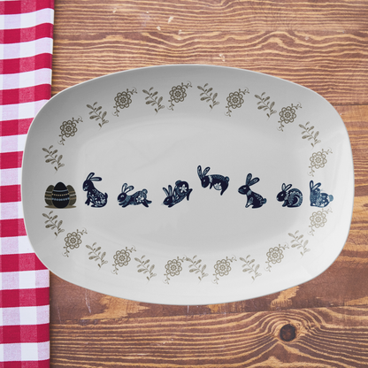 Easter Rabbit Gift Plate Table Settings Decor Bunny Favors - Hostess Gift idea