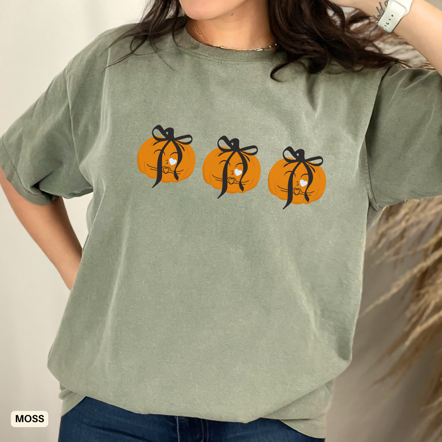 Coquette Pumpkin Shirt - Fall Aesthetic Tee - Halloween Outfit Pumpkin Patch Vibes