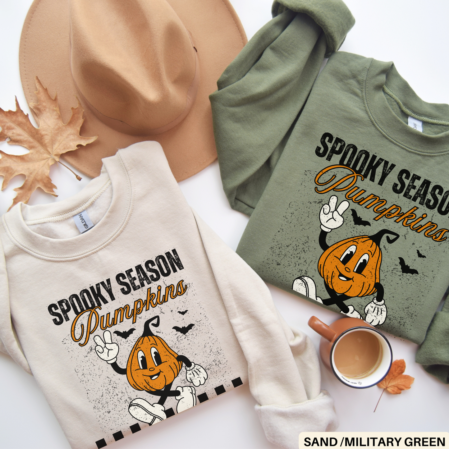 Spooky Season Pumpkin Sweatshirt - Comfy Fall Farm Crewneck