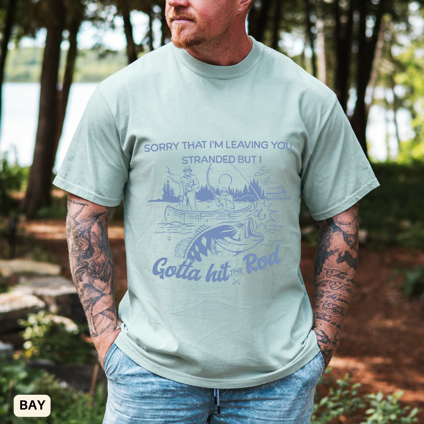 Fishing Gift Reel Adventure T-Shirt Men Fishing Gift, Funny Angler Tee Outdoor