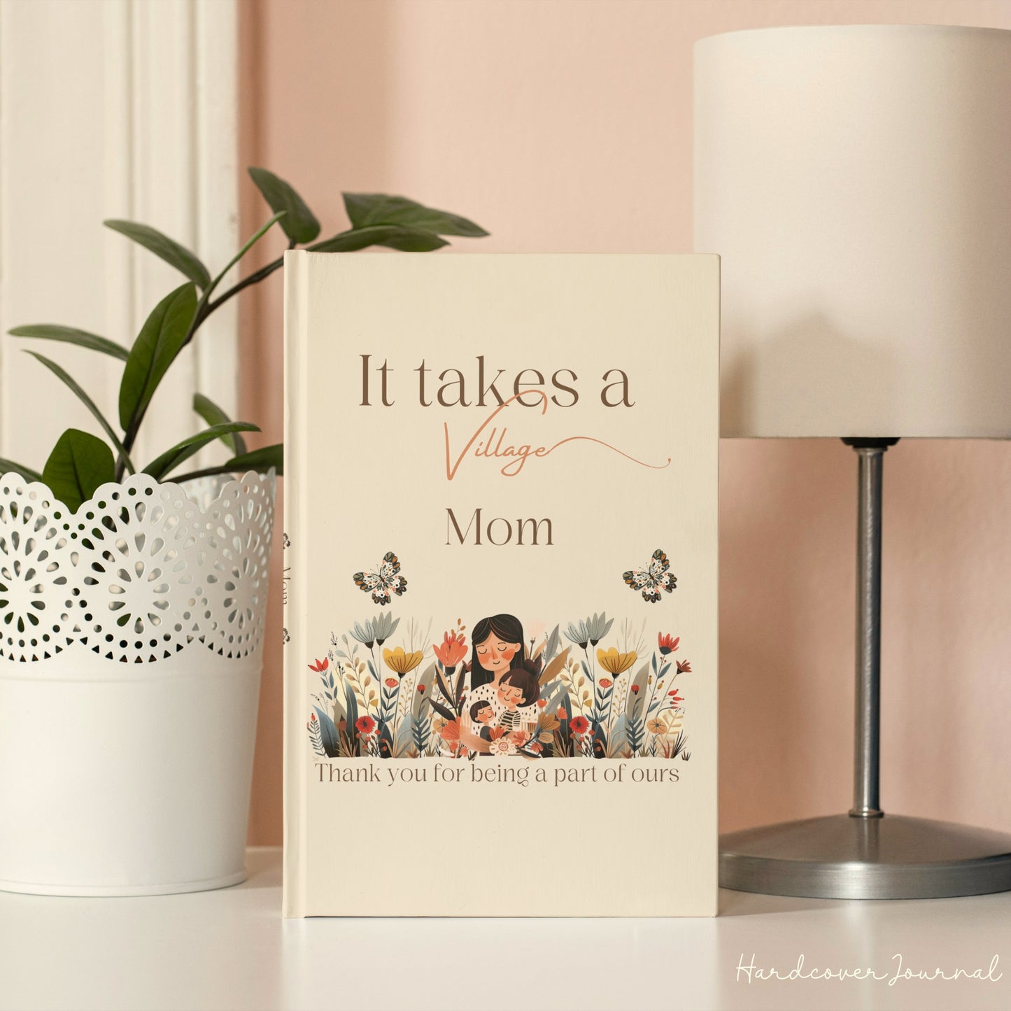 Mom thank you Gift idea - Journal Floral inspired Notebook