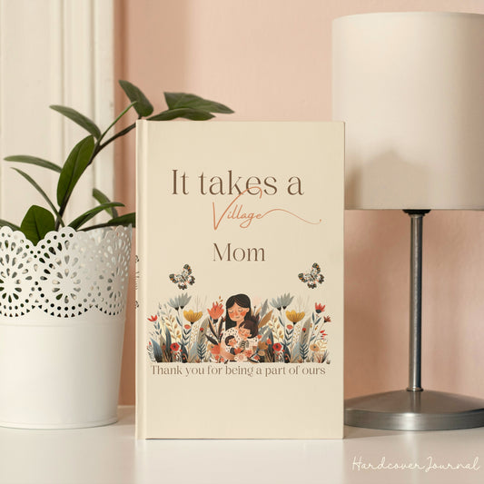 Mom thank you Gift idea - Journal Floral inspired Notebook