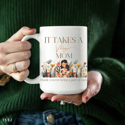 Thank you Mom mug floral Gift idea- Appreciation Mama presents