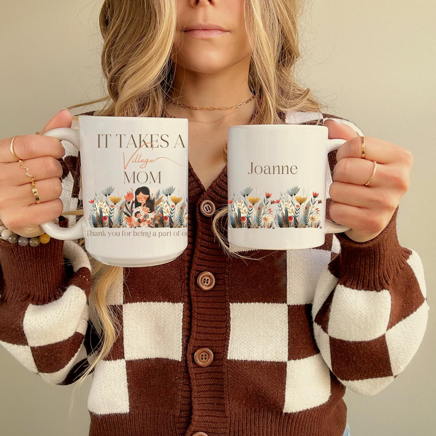 Thank you Mom mug floral Gift idea- Appreciation Mama presents