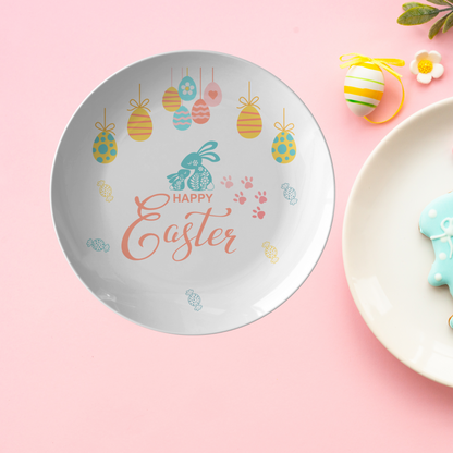Colorful Easter Plate - Table Decor Spring Party Centerpieces