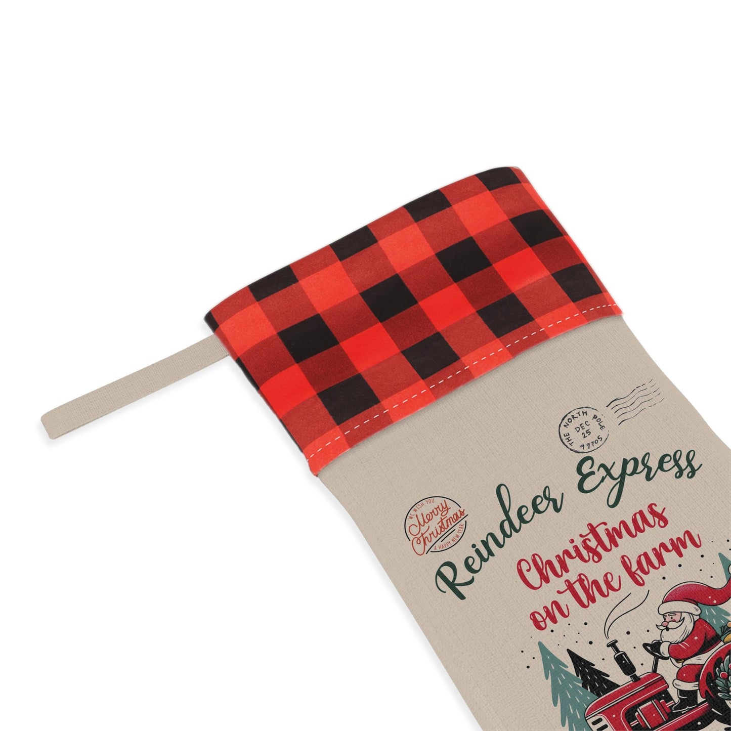 Farm Stocking Christmas Rustic Farmhouse Holiday Decor