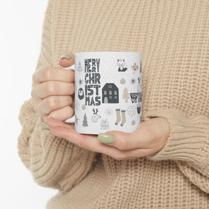 Nordic Christmas Mug Hot Cocoa -Hygge Home Holiday Gift