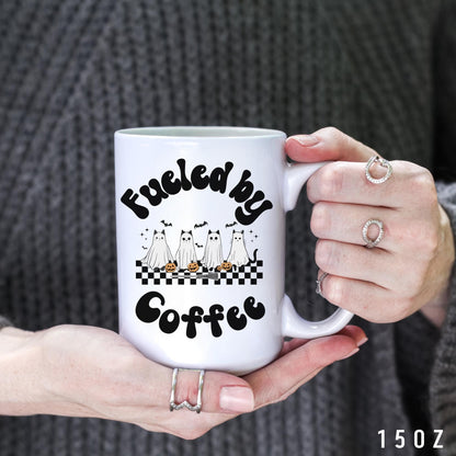 Cute Spooky Cat Ghost Mug - Fall Pumpkin Spice Lover Gift