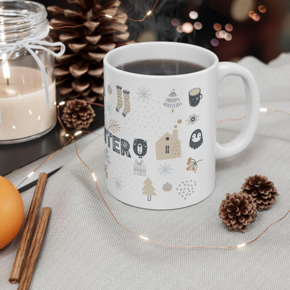 Nordic Christmas Mug Hot Cocoa -Hygge Home Holiday Gift
