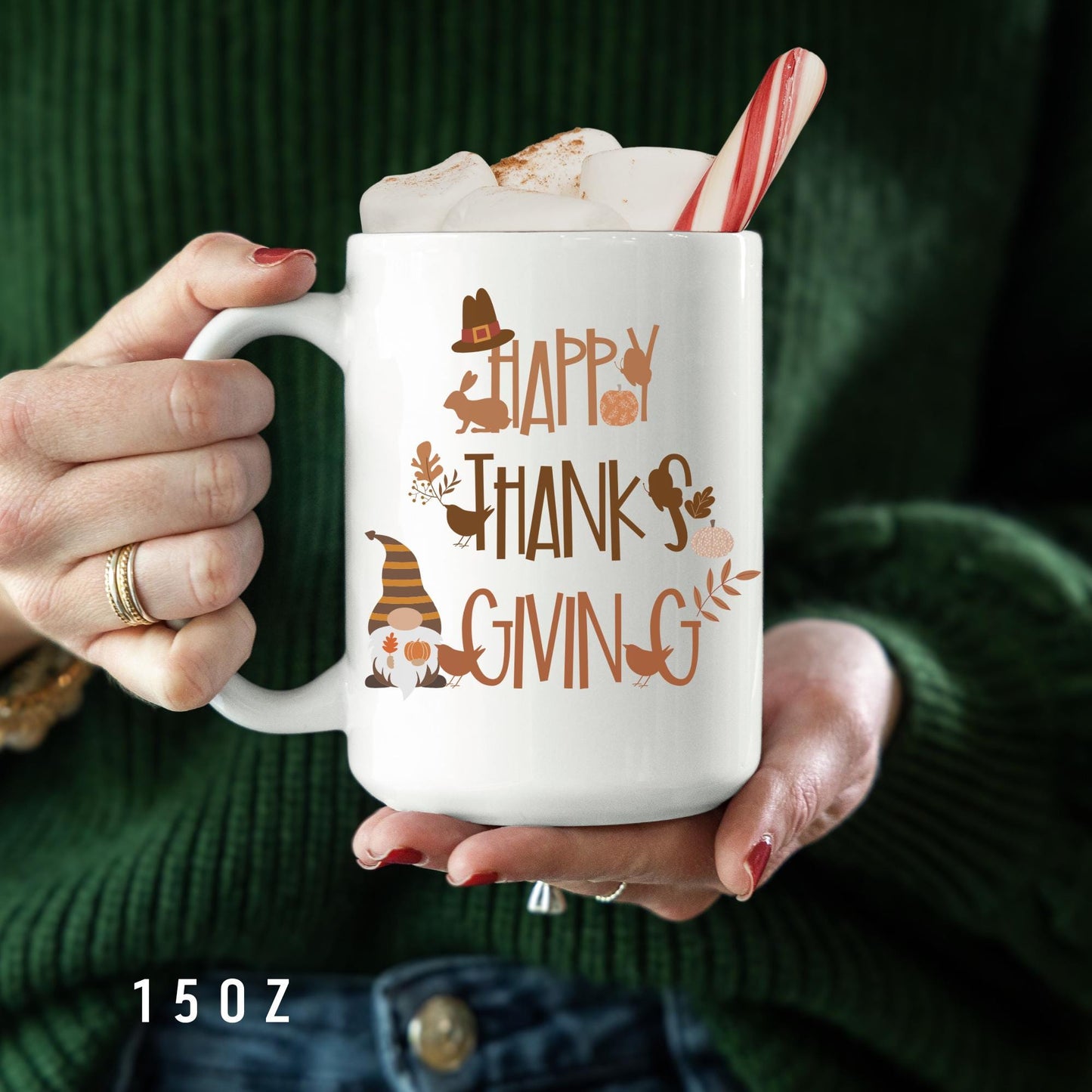 Happy Thanksgiving Coffee Mug- Cozy Thankful for you Gift