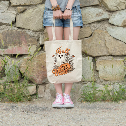 Fall Vibes Tote Bag - Farmers Market Tote and Thanksgiving favors