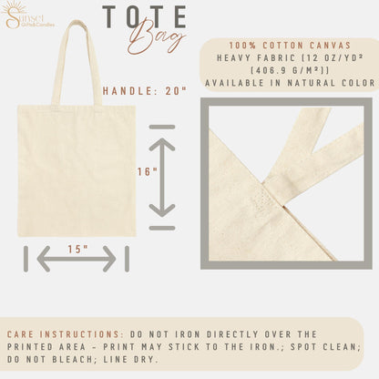 Fall Vibes Tote Bag - Farmers Market Tote and Thanksgiving favors