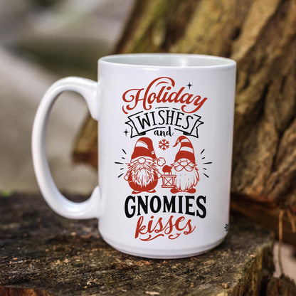 Christmas Gnome Cocoa Mug Gift - Holiday Rustic Gnomie Gift