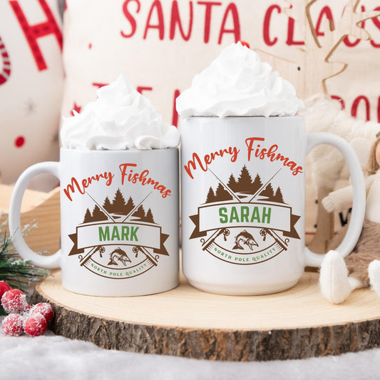 Fishing Gift for Dad, Fishing Christmas Mug