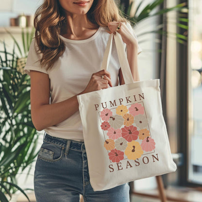 Pumpkin Season Tote Bag Fall Party Gift Thanksgiving Favors