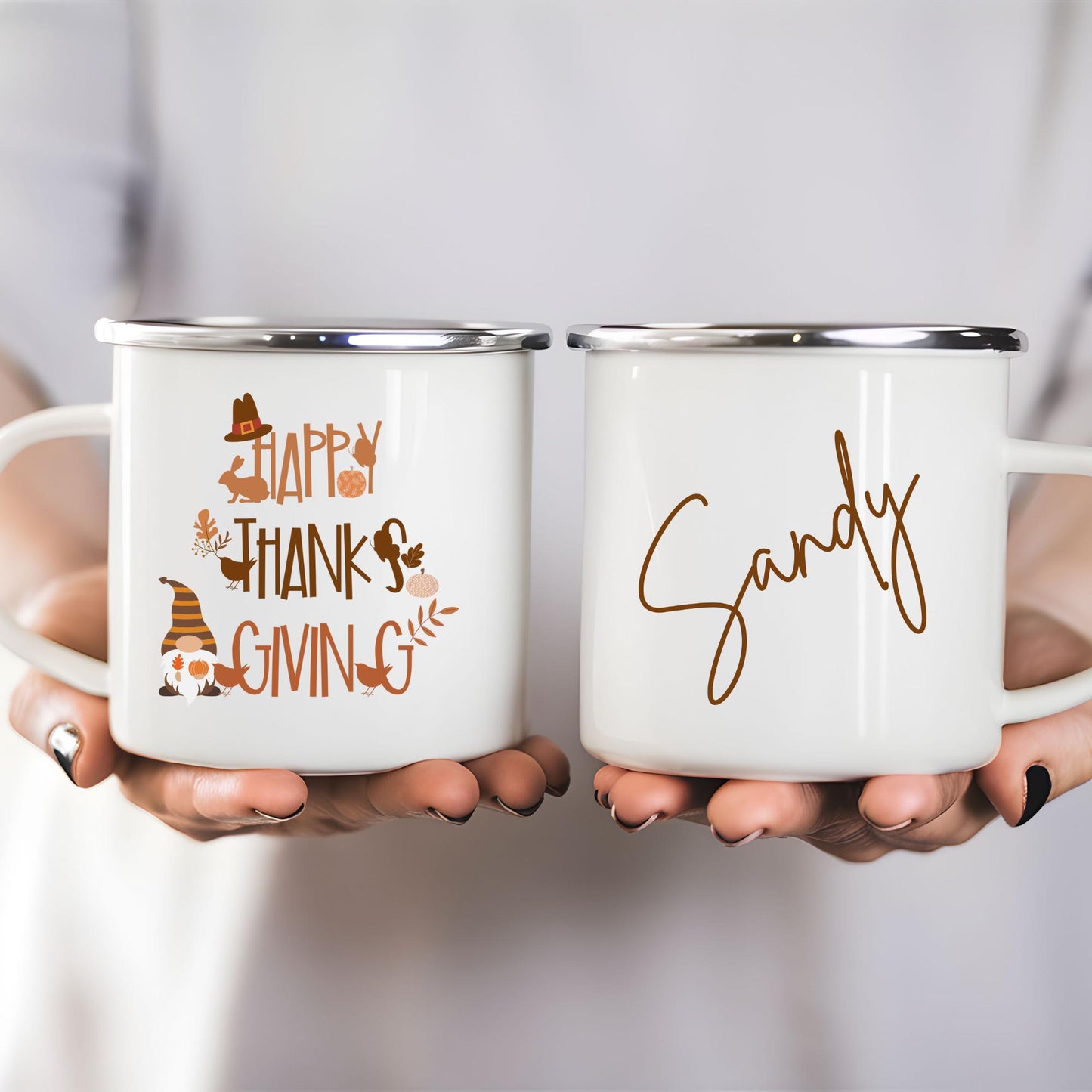 Thanksgiving Camp Mug Gift Fall Gnomes Lover Gift