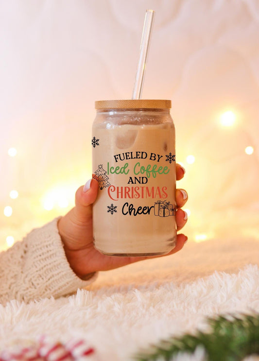 Christmas Coffee Glass Cup-Secret Santa Gift for best friend and office exchange