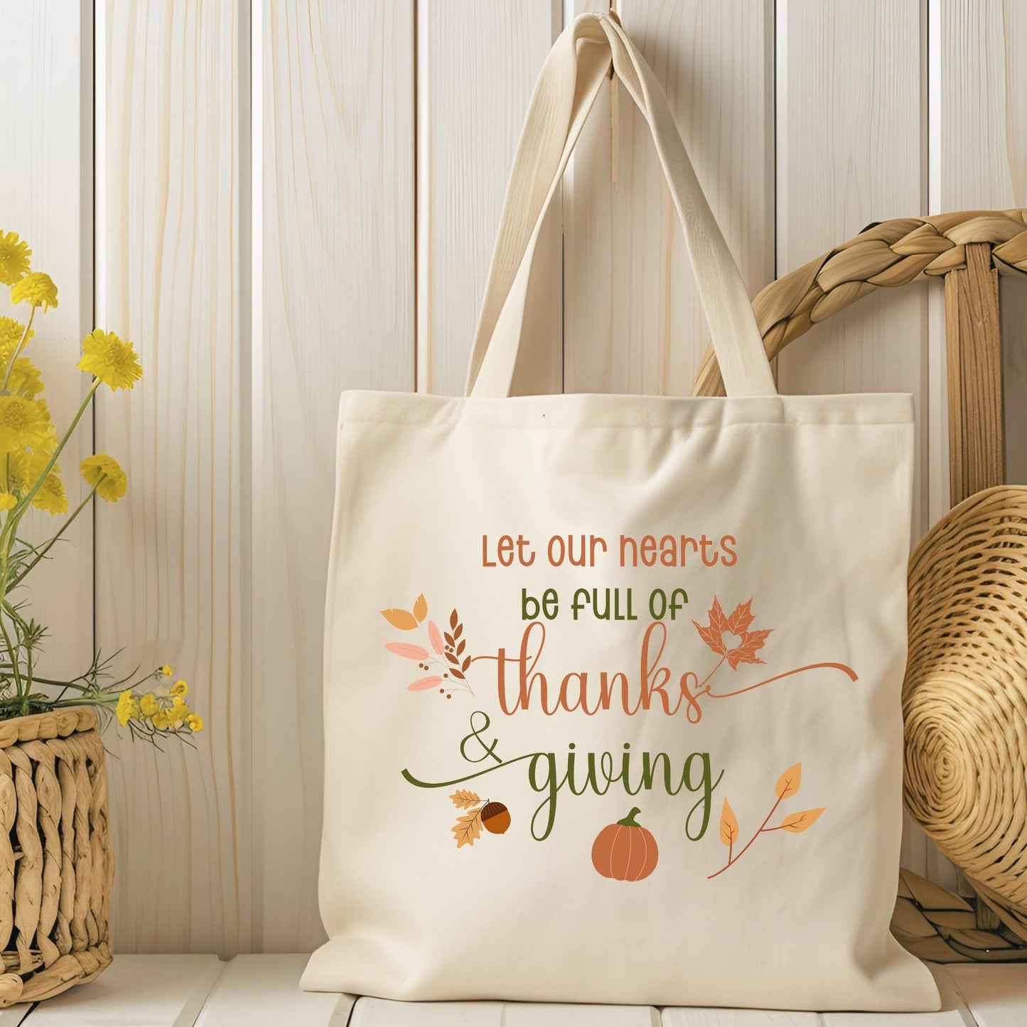 Thanksgiving favors tote bag - Cute laptop tote